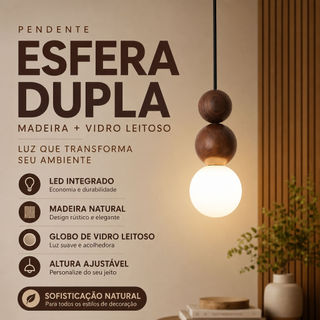 Luminária Pendente De Led De Madeira , Globo Moderno Do Meio Século , Mini Lustre Antigo , Luminárias De Teto Para Janta