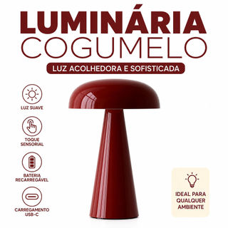 Lâmpada De Cogumelo Estética Minimalista Abajur De Mesa Sem Fio Recarregável Metal Bonito Quarto Luz Noturna , Bauhaus M