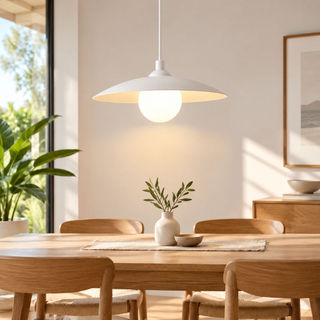 Luz Pendente Branca Mínima Moderna Tricolor LED Suspensa Para Sala De Jantar Quarto Estar