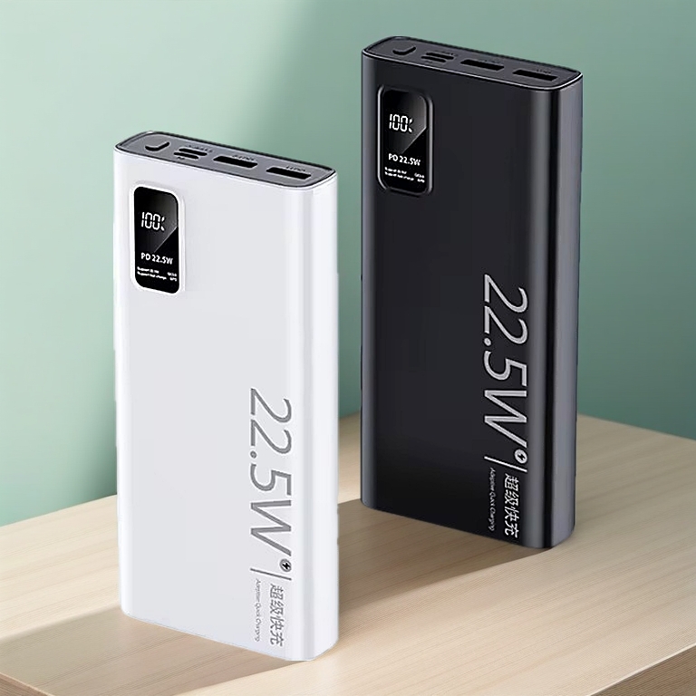 Carregador Portátil 20000mah grande capacidade power bank usb c 22.5w rápido por