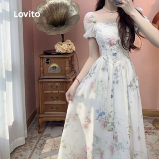 Lovito Vestido Boho Primavera Verão Feminino L157ED365 em Oferta na Shopee