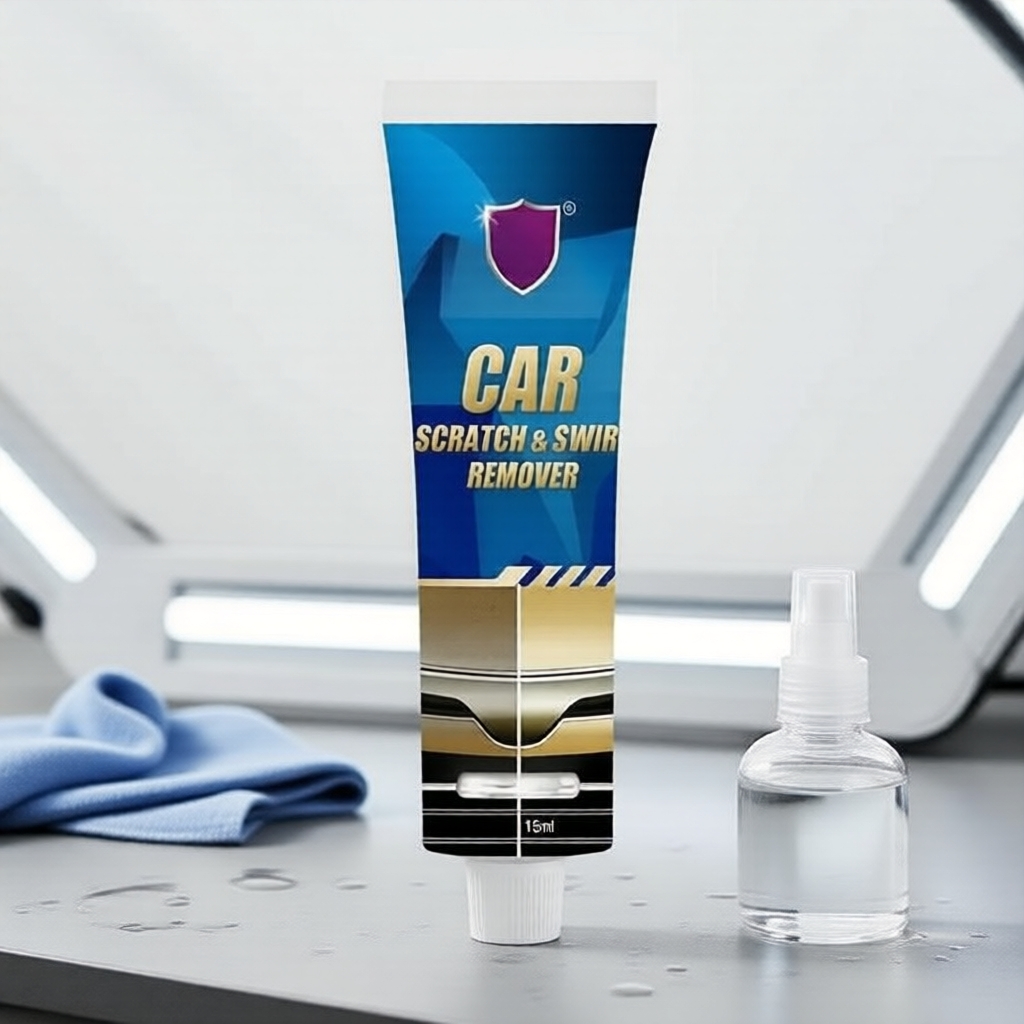  Kit Profissional de Polimento & Borracha para Carroceria | Removedor de Marcas de Redemoinho + Cera para Brilho de