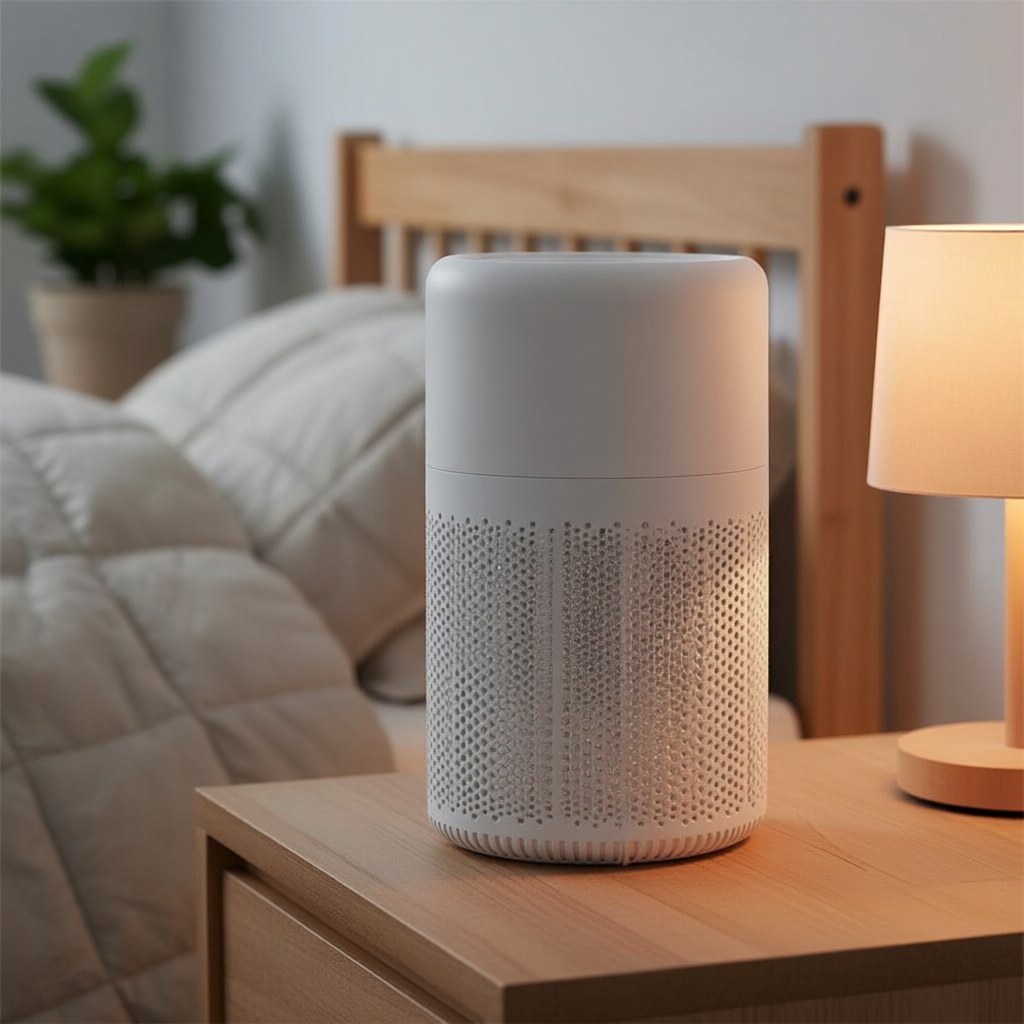 Mini Purificador de Ar HEPA para Mesa, Limpeza de Ar com Fragrância e Íons Negativos