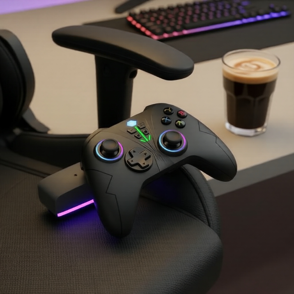Controle Retroiluminado RGB Bluetooth com Teclas Macro para Xbox One/Series X/S/PS3 e PC Windows 10
