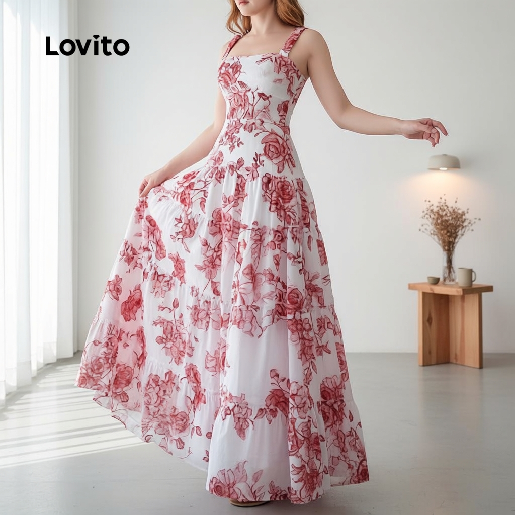 Lovito Vestido Feminino Boho Verão L164LD180