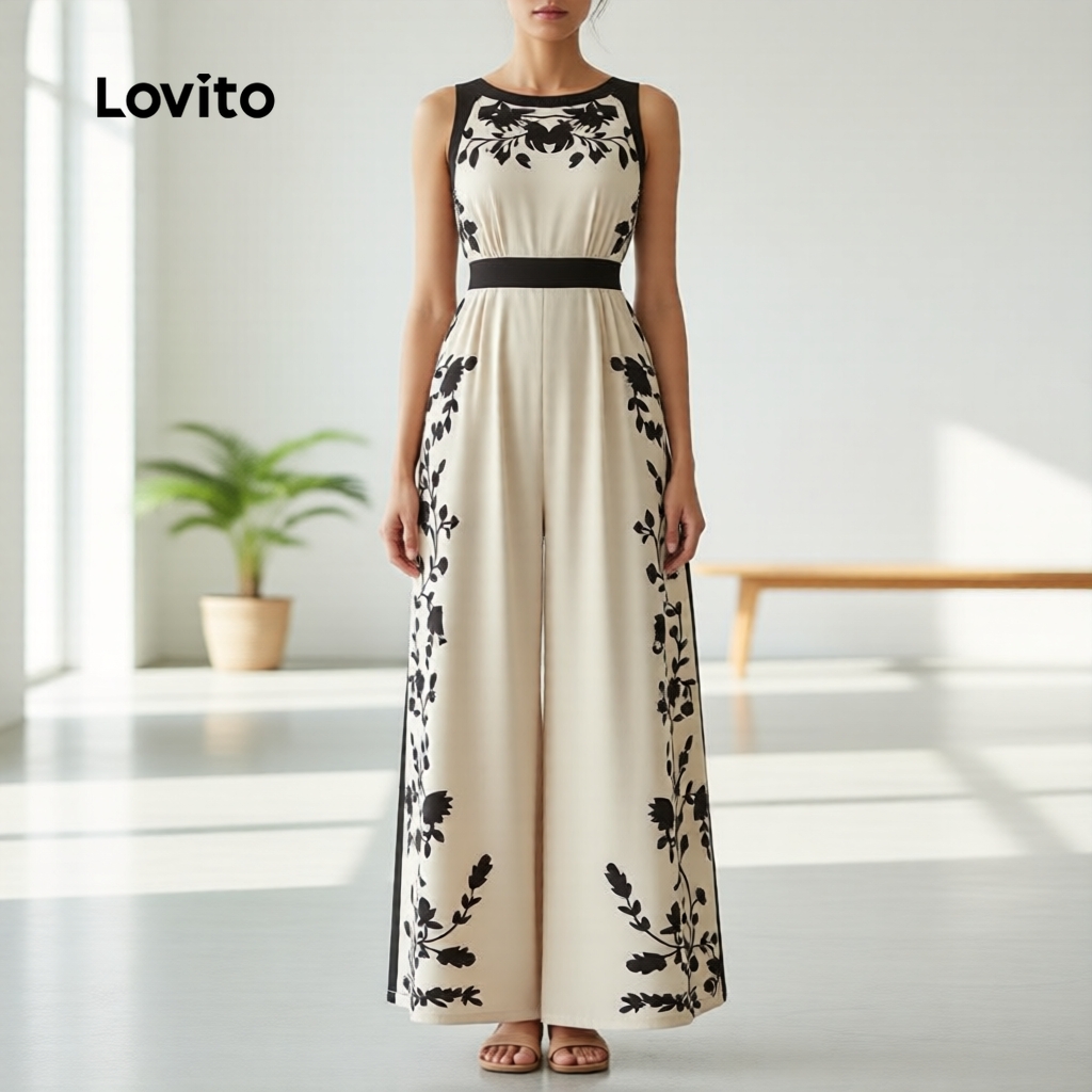 Lovito Macacão Boho Feminino LK5LD204