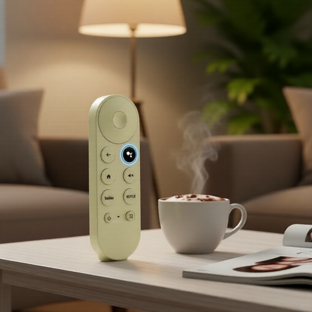 Controle Remoto do Google TV 4K Chromecast 2020-2024 com Função de Voz