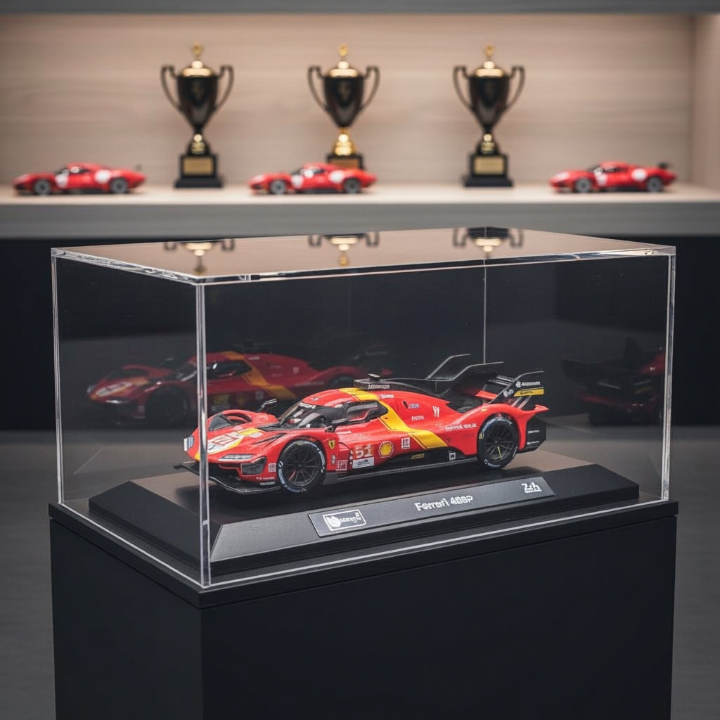 Bburago 1:43 Escala Die-Cast Ferrari 499P LMH & 296 GT3 Modelo Colecionador de Liga (2022)