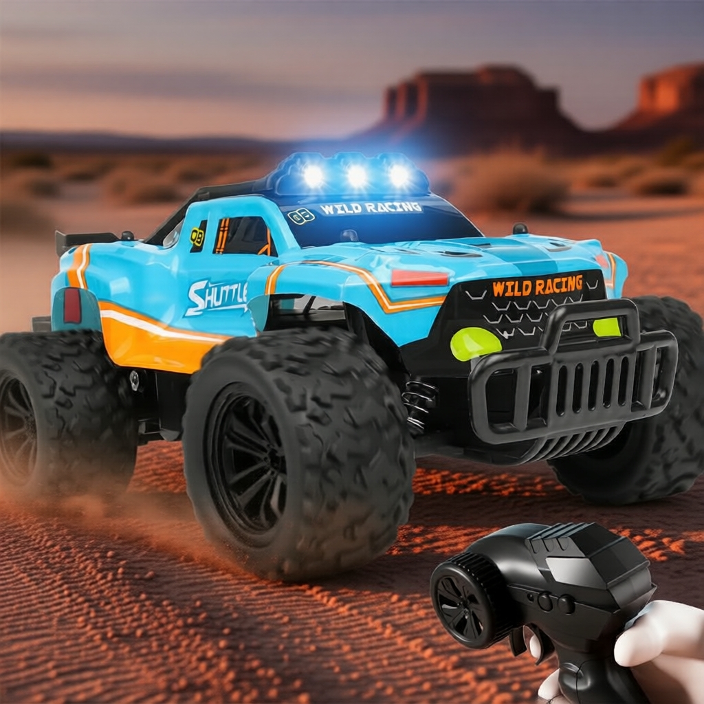 Caminhão RC Off-Road 4x4 de Alta Velocidade 2.4G, Carro RC para Todo Terreno, Brinquedo de Presente para Meninos e
