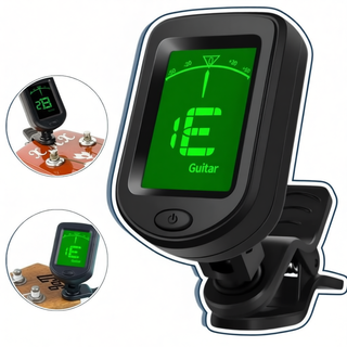 Afinador Digital Cromático Clip Violão Viola Guitarra Cavaco Afinador eletrônico para guitarra, violino, ukulele e baixo
