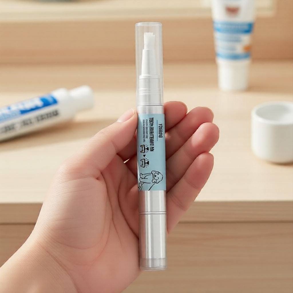  Caneta Removedora e Clareadora de Tártaro para Cães e Gatos | Solução Natural para Saúde Bucal de Animais de Estimação