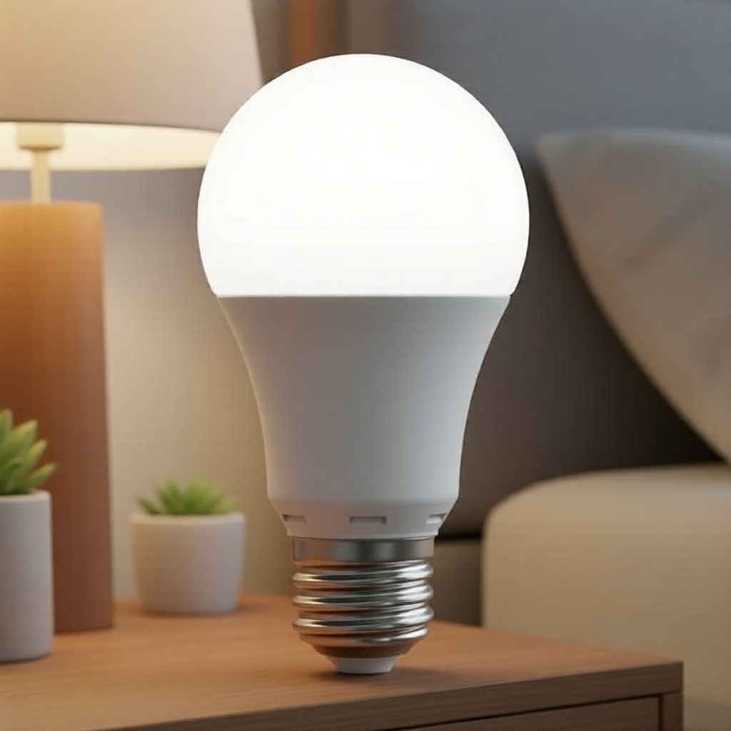 Lâmpada LED Inteligente Daylight com Ajuste de Brilho WiFi – Ativação por Voz via Alexa & Google Home para Quarto e
