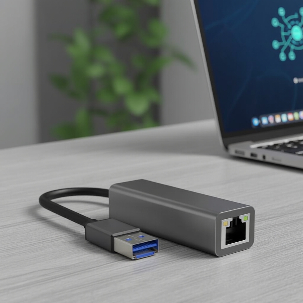Adaptador Gigabit Ethernet USB 3.0 Tipo C para RJ45 para MacBook, Android e PCs Windows