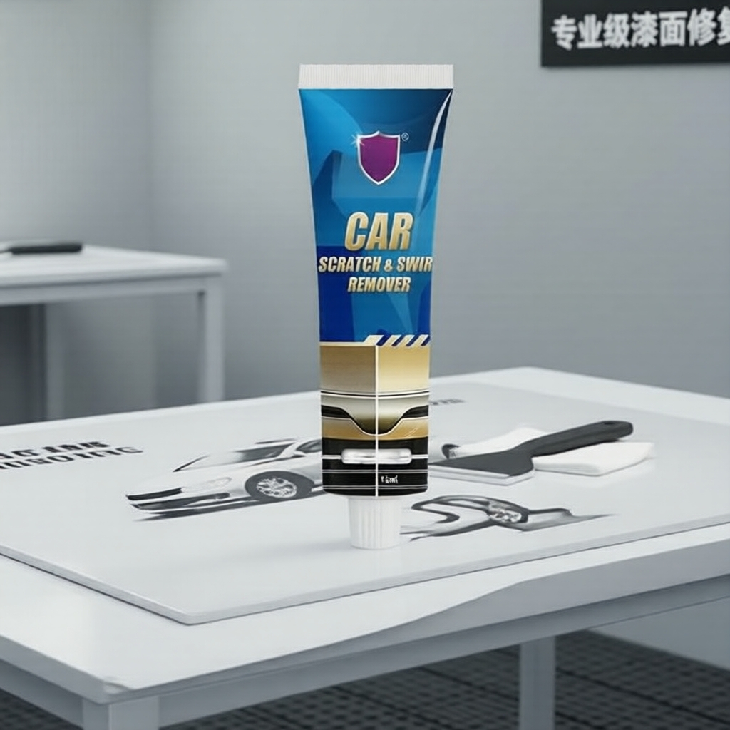  Kit de Correção de Pintura Automotiva: Removedor de Riscos & Redemoinhos + Cera | Ferramentas Profissionais de