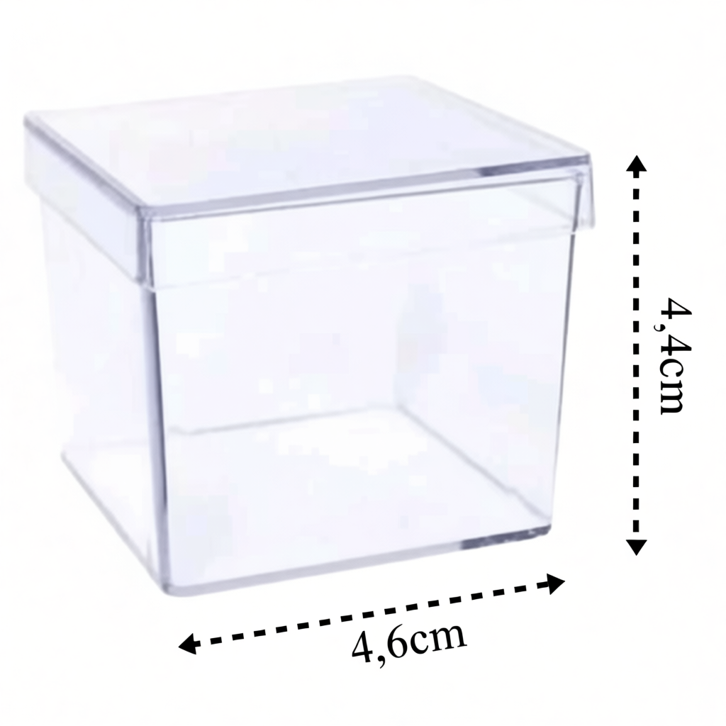 50 caixinhas 5x5 acrílicas transparente cristal, para lembrancinhas ,para personalizar,festa infantil