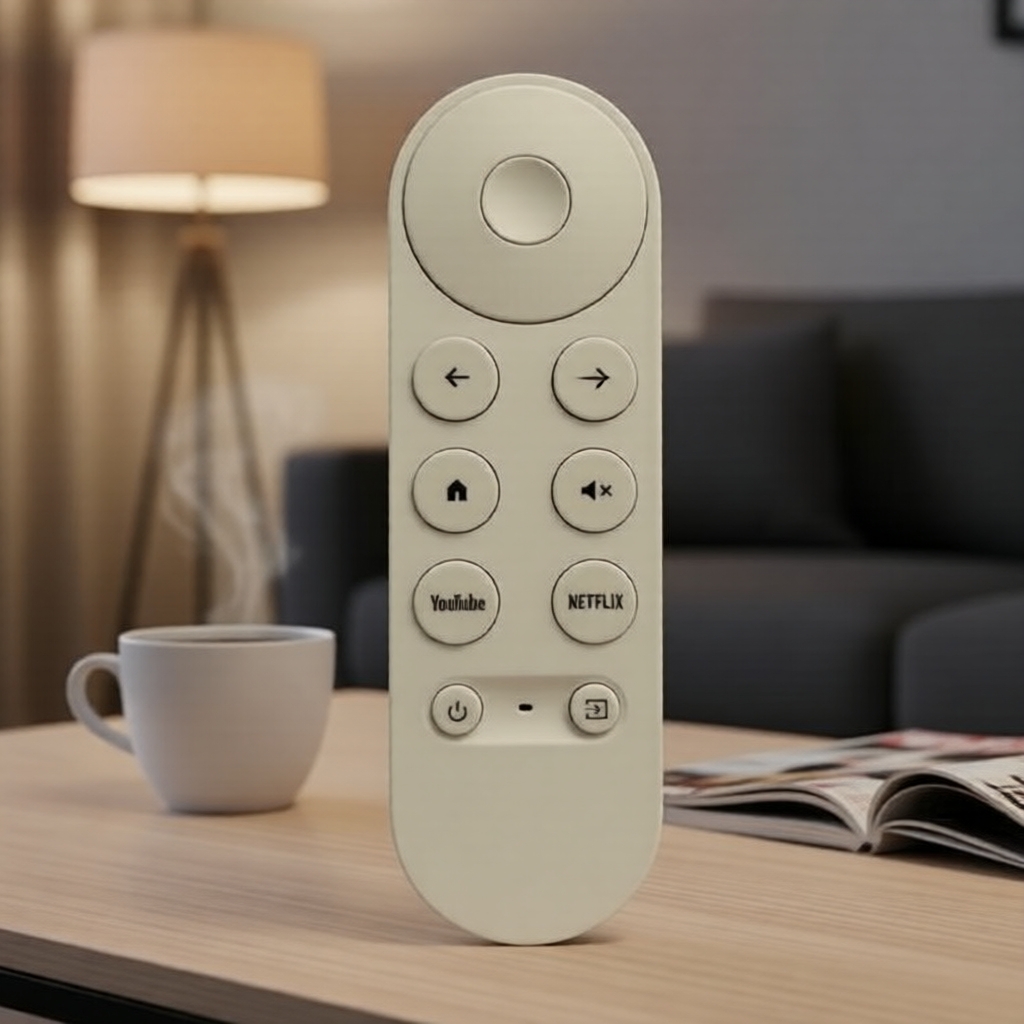 Controle Remoto Compatível para Google TV 4K Chromecast 2020-2024 (Entrada por Voz)