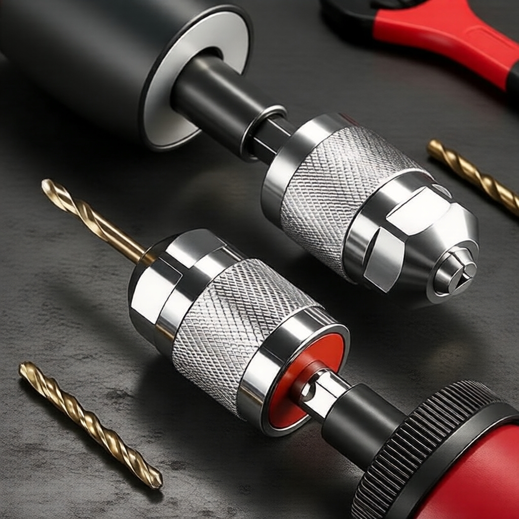 Mandril de Aperto Rápido de 1/4 para Furadeira com Bits de 1,5-6,5mm e Extensões de Bits de Parafusadeira