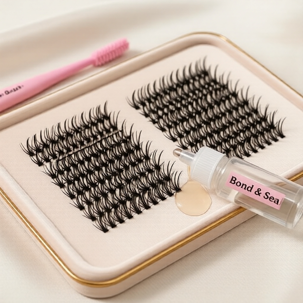 Kit de Extensão de Cílios 800 Grupos, Cílios Wispy e Naturais 9-16 mm, Cola e Ferramentas Inclusas – Perfeito para Uso