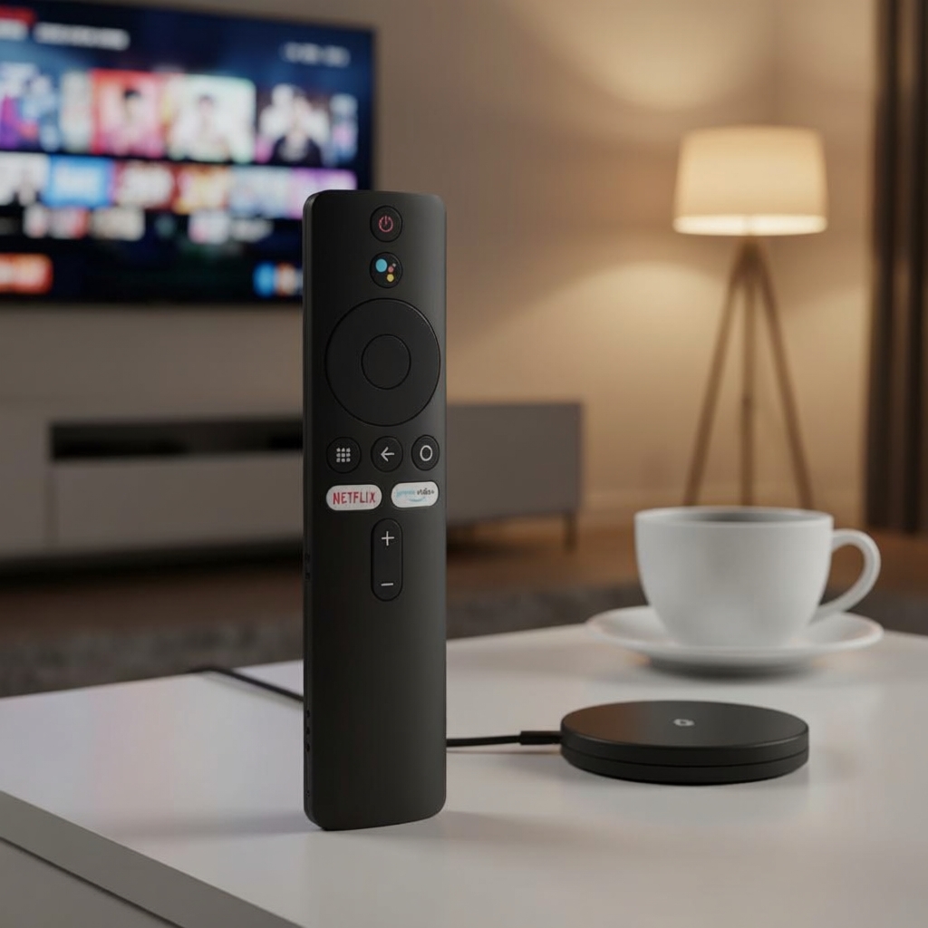 Xiaomi MI Box S Controle Remoto de Voz Bluetooth Compatível XMRM-006 para Smart TV Stick, com Google Assistente