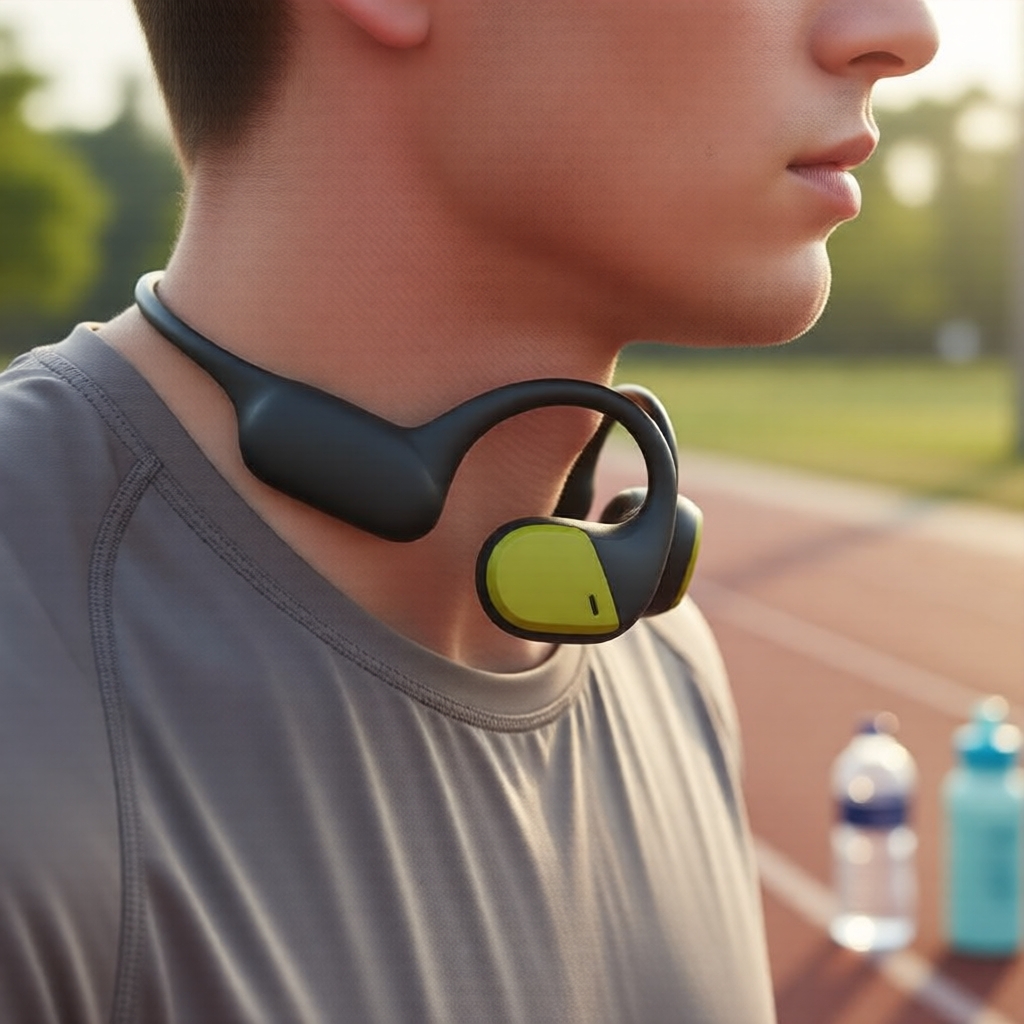  Fones de Ouvido Sem Fio RHYFELL Fit3 32G MP3, Bluetooth 5.4, Fones Esportivos à Prova D'Água, 15H de Reprodução, Fone