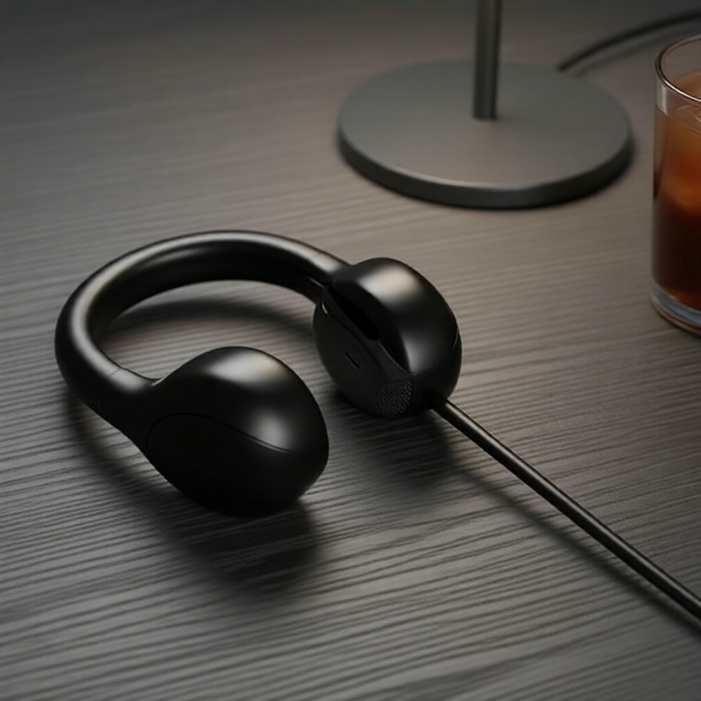  Fones de Ouvido com Clipe com Fio, Conector Tipo C e 3,5 mm, Conforto, Cabo Longo, Headset Durável para