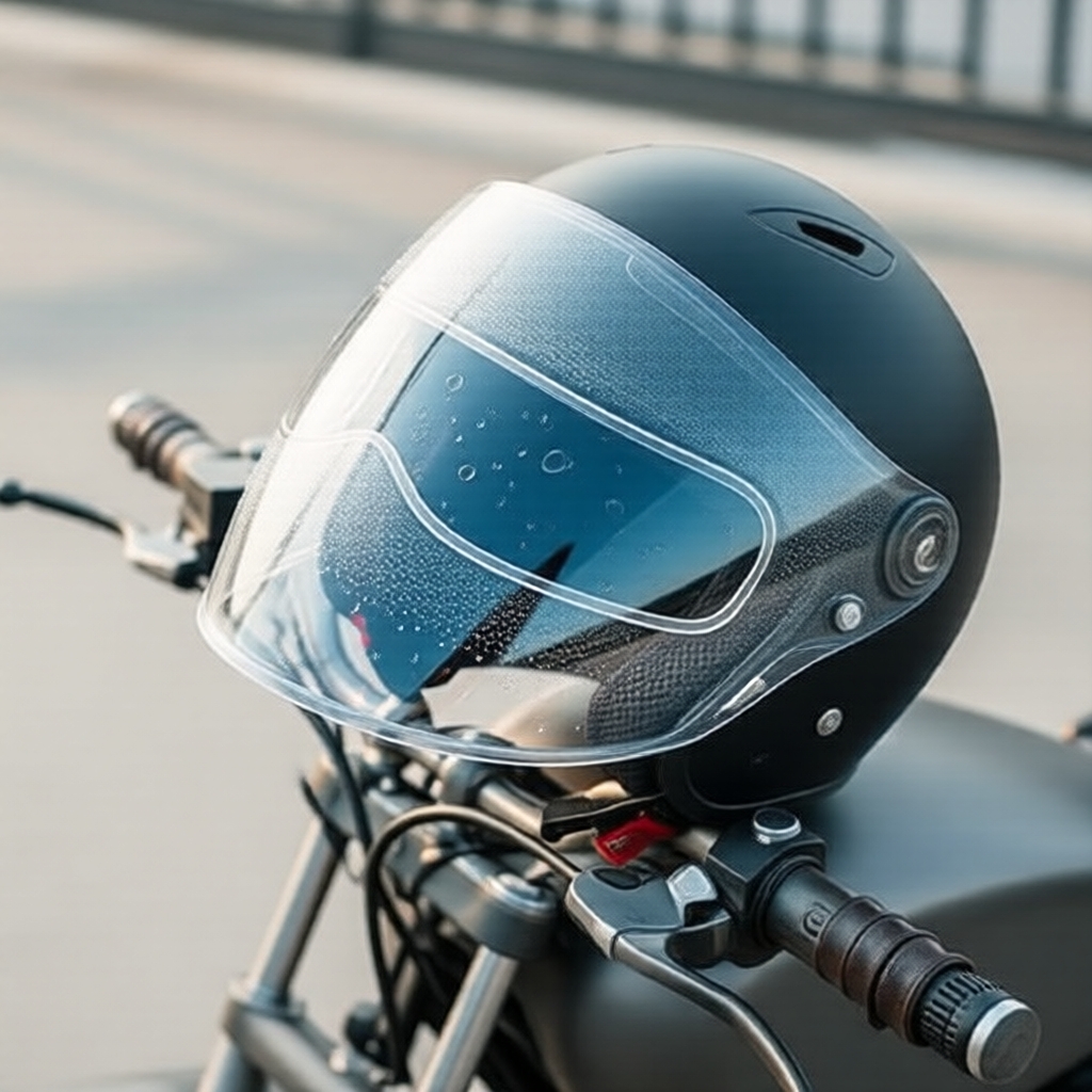 2 unidades, Película Transparente para Capacete de Motocicleta, Adesivo com Revestimento Nano Antifog e Antirraio para