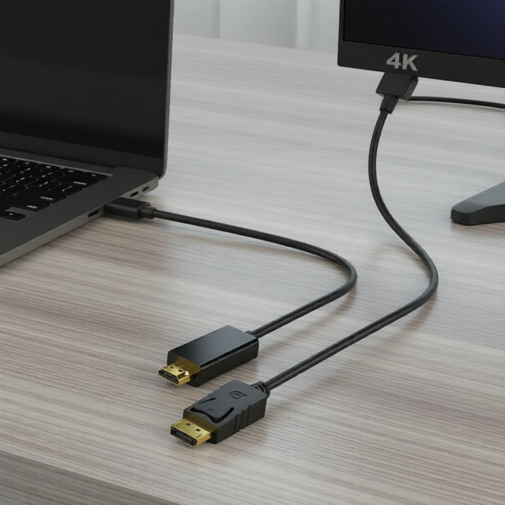  Cabo Adaptador DisplayPort para HDMI 4K 1,8m 3m para Monitor de PC TV