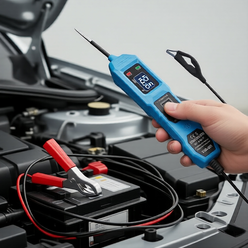 Testador de Circuito Digital para Carros 3,5-36V com Acionamento Automático e Localizador de Curto-Circuito para