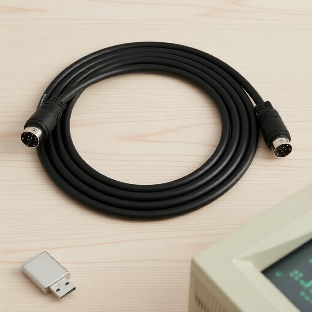 Cabo S-Video AV Mini DIN de 9 Pinos M/M Profissional para Placa de Som e Consoles de Jogos