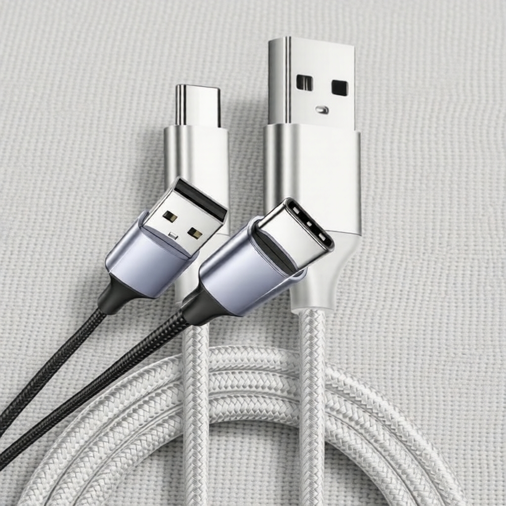 Cabo de Carga e Dados 3A USB-C Rápida para Samsung, iPhone, Huawei, Xiaomi, Redmi, OnePlus