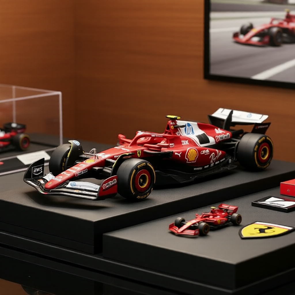 Bburago 1:43 Scuderia Ferrari SF21 F1 #44 Lewis Hamilton Miniatura Colecionável