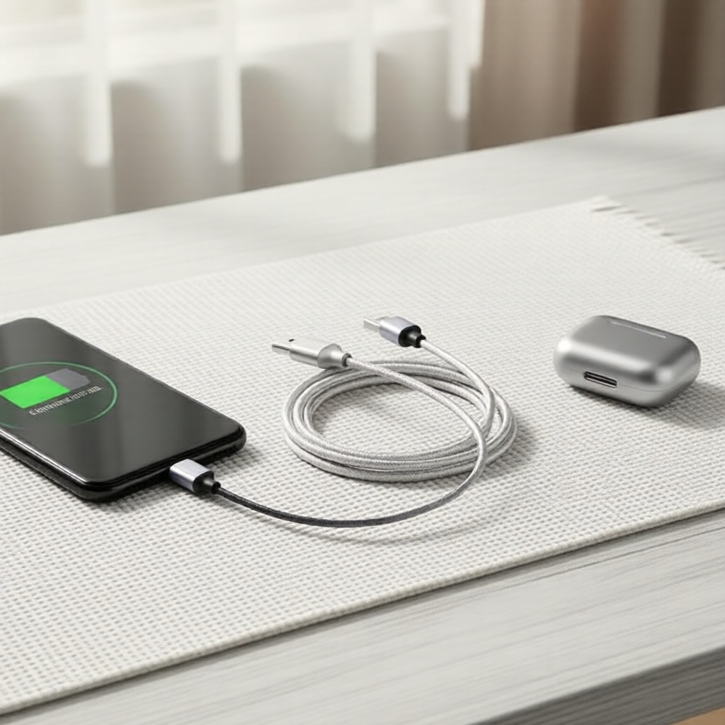 Cabo de carregamento rápido USB-C 3A para Samsung, iPhone, Huawei, Xiaomi, Redmi, OnePlus
