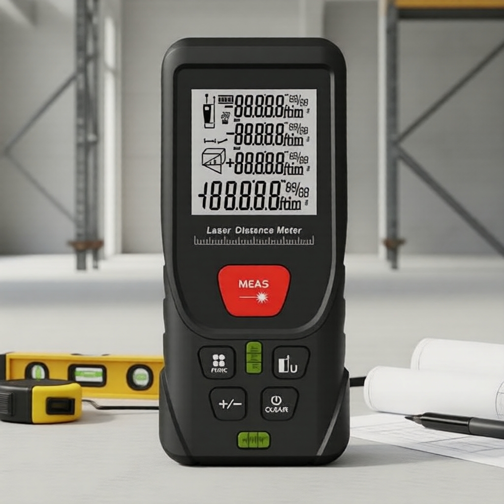 Medidor digital de distância a laser 50-200 m com medição de área e volume 1 unidade