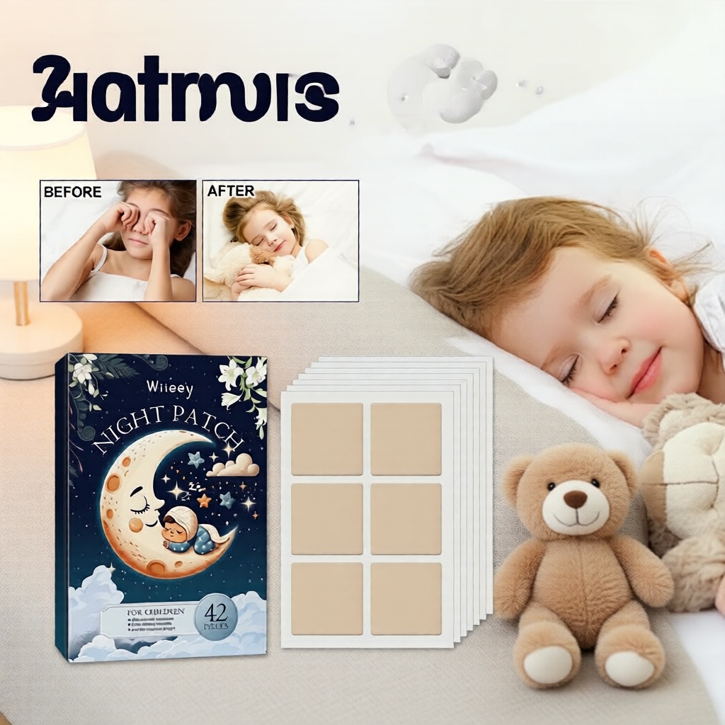 Wiieey Kids Sleep Aid Patch: Suave, Relaxante, Macio e Amigo da Pele para a Rotina Noturna, Uso Diário