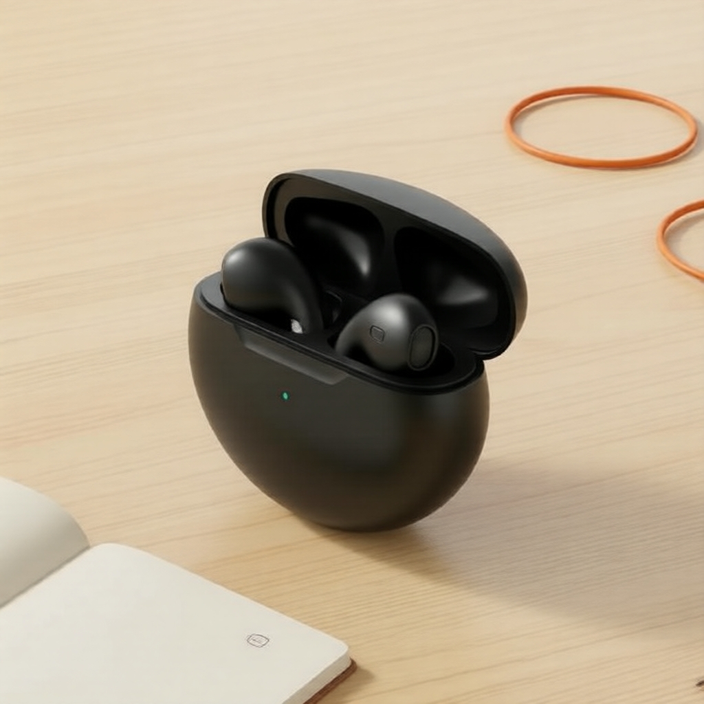 Fones de Ouvido Bluetooth TWS Pro6 à Prova d'Água, Bluetooth 5.3, Som Estéreo, Fones Esportivos com Estojo de