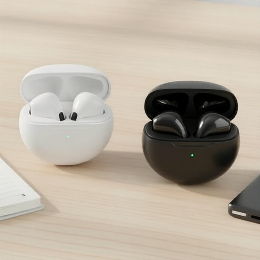 Fones de Ouvido Intra-Auriculares Sem Fio Mini TWS Bluetooth, Microfone Integrado, Fone Esportivo e Gamer Mãos Livres
