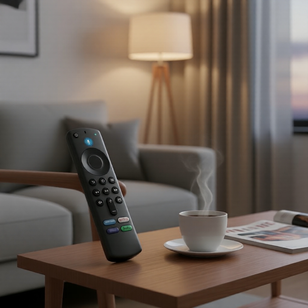 Controle Remoto de Voz Substituto para Fire TV Stick 3a Geração 4K/4K Max/Lite/HD e Cube, Compatível com TVs Smart