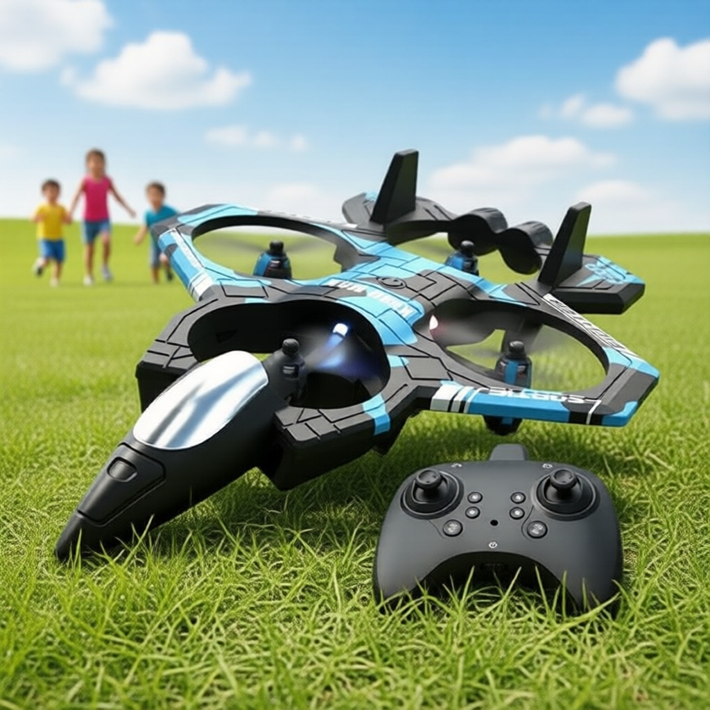 K500 MAX RC Caça: 360° piruetas, hover inteligente, lançamento com um toque, avião de controle remoto para formatura