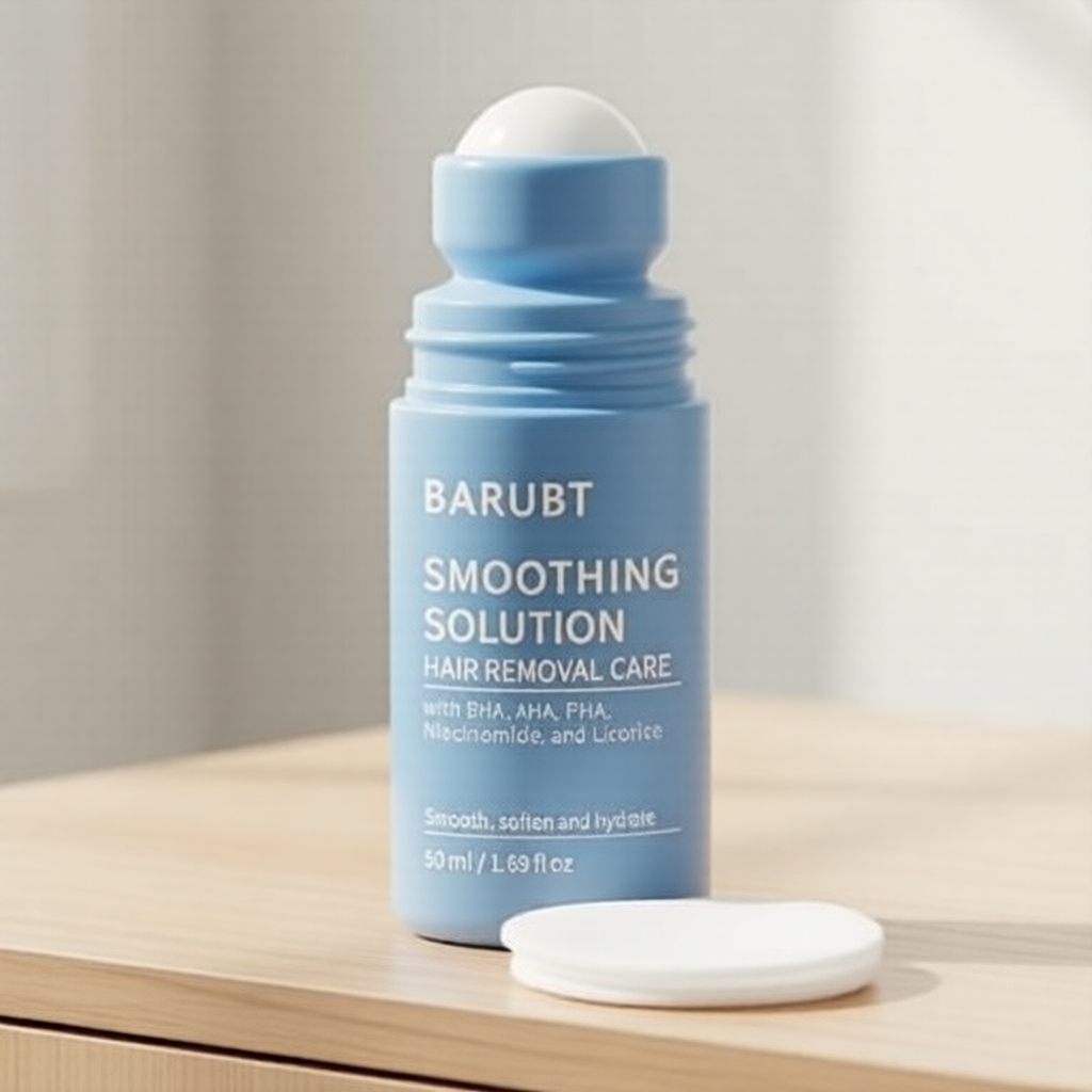 BARUBT Cuidados pós-depilação - Soro esfoliante em roller com BHA, AHA, PHA e niacinamida, 50 ml