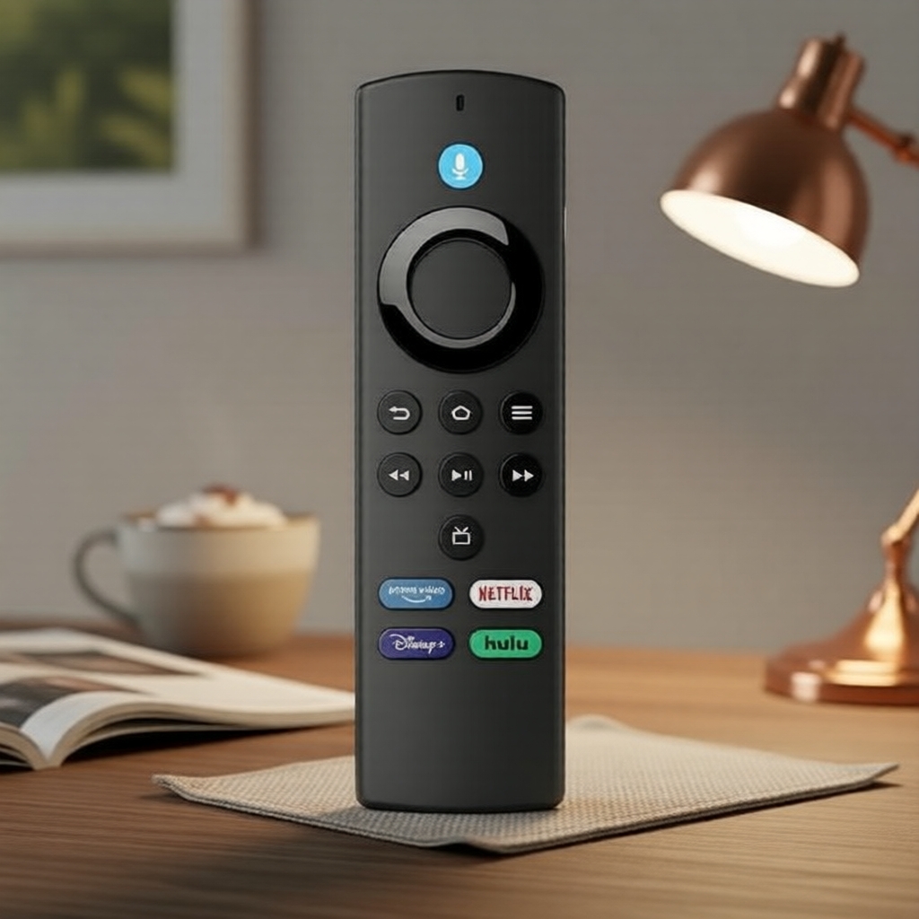 Controle Remoto de Voz de Substituição Compatível com Fire TV Stick/Cube/Lite/4K Max e TVs Inteligentes