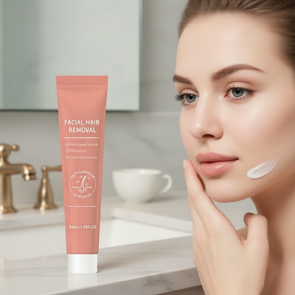 Creme Depilatório Facial Suave e Gentil, Sem Irritação