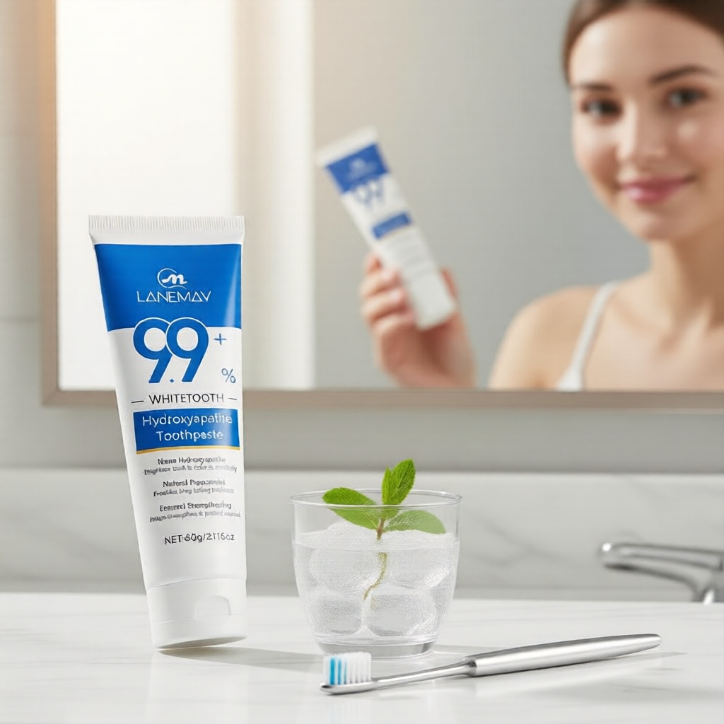 Creme Dental de Hidroxiapatita Branqueador 60 g - Combate a Sensibilidade e Restaura o Esmalte
