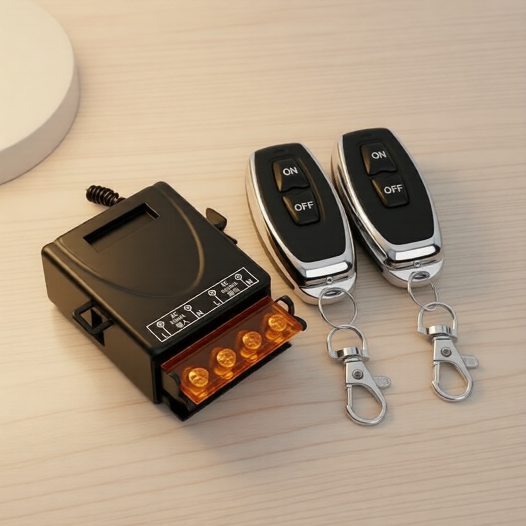 Interruptor de Relé de Controle Remoto RF de 433 MHz 220V 10A, Receptor para Motores
