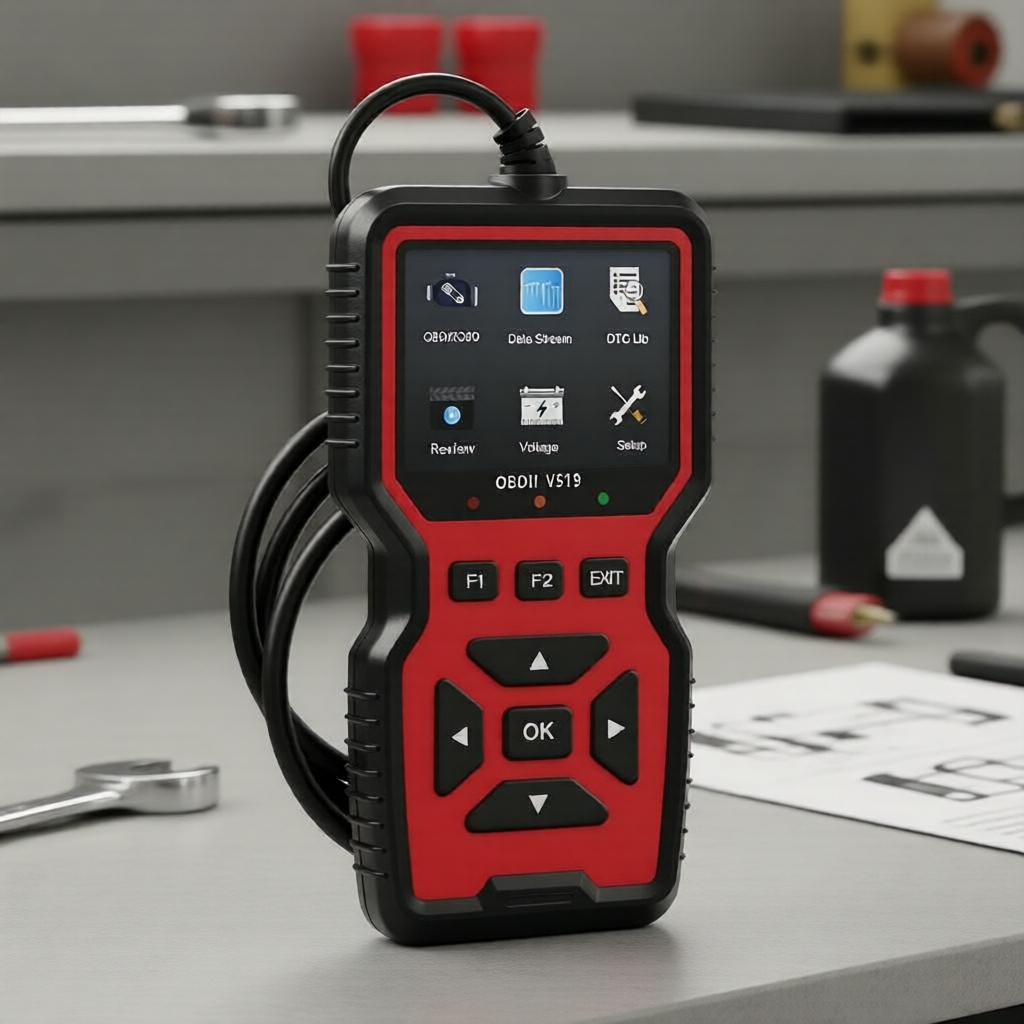 2026 Scanner Diagnóstico OBD2 para Todos os Veículos - Leitor/Apagador de Códigos Pesados, Dados em Tempo Real, Status