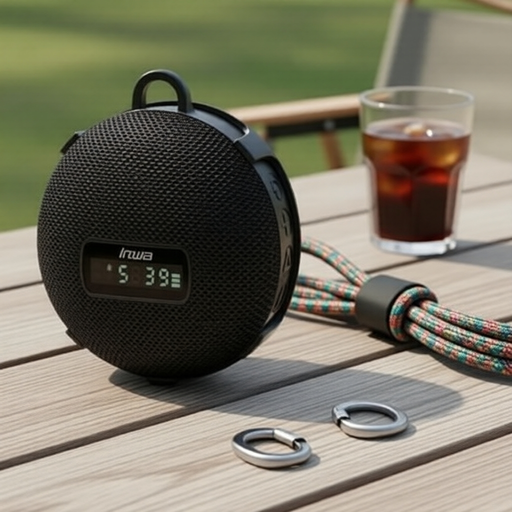 Caixa de som Bluetooth potente com subwoofer e montagem para bicicleta