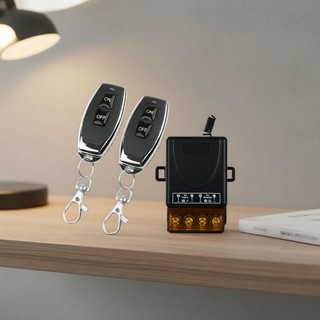 Módulo de Relé RF de 433 MHz, 1 Canal, AC 110V/220V, Receptor e Transmissor Sem Fio