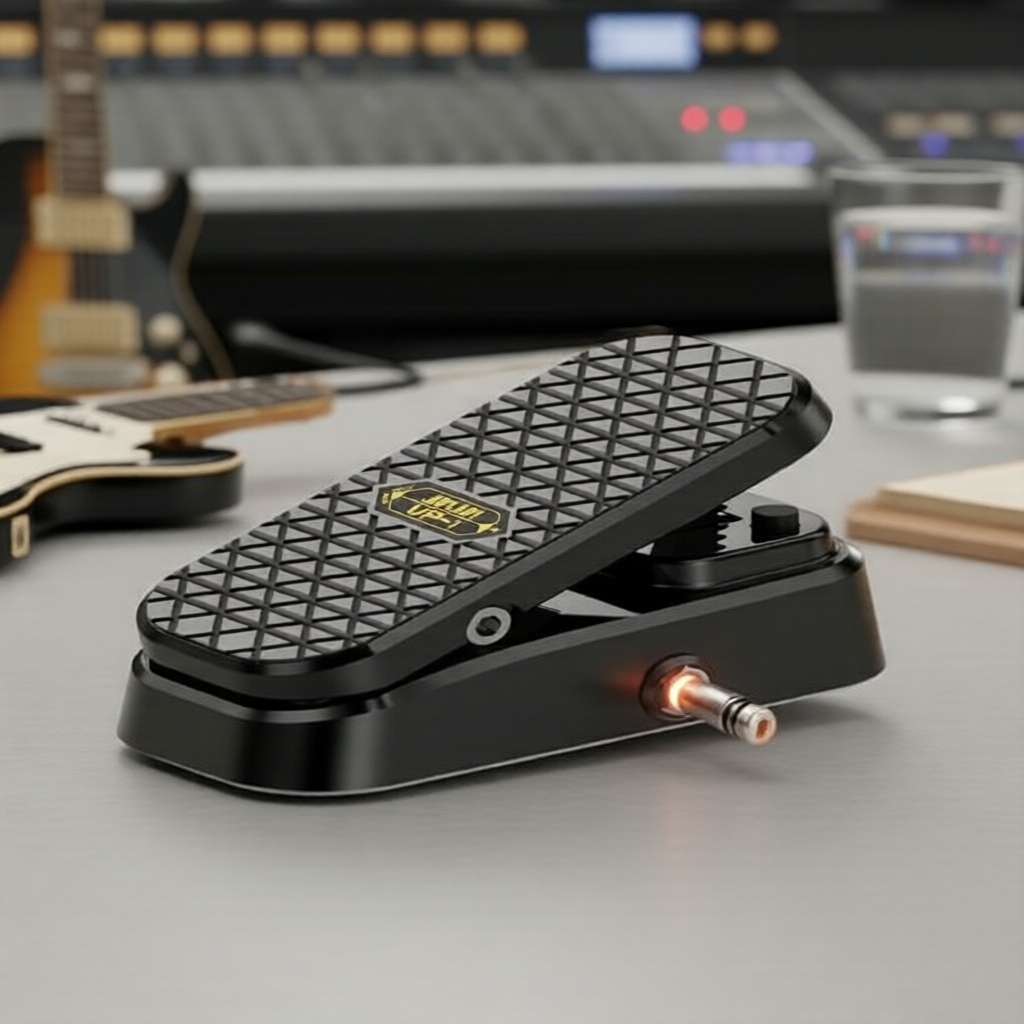 Salfini VP-1 Pedal de Volume e Expressão para Guitarra 2 Modos, Passivo, Com Buffer, Antiderrapante, Silencioso, Para