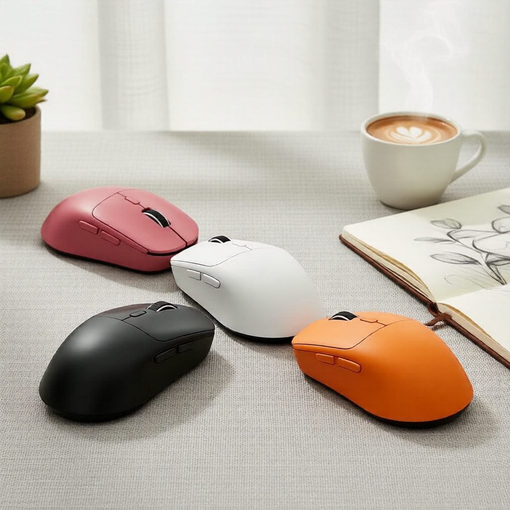 Mouse Ergonômico Sem Fio Recarregável | Bluetooth 5.0 + 2.4G, Clique Silencioso, Bateria de Longa Duração, para