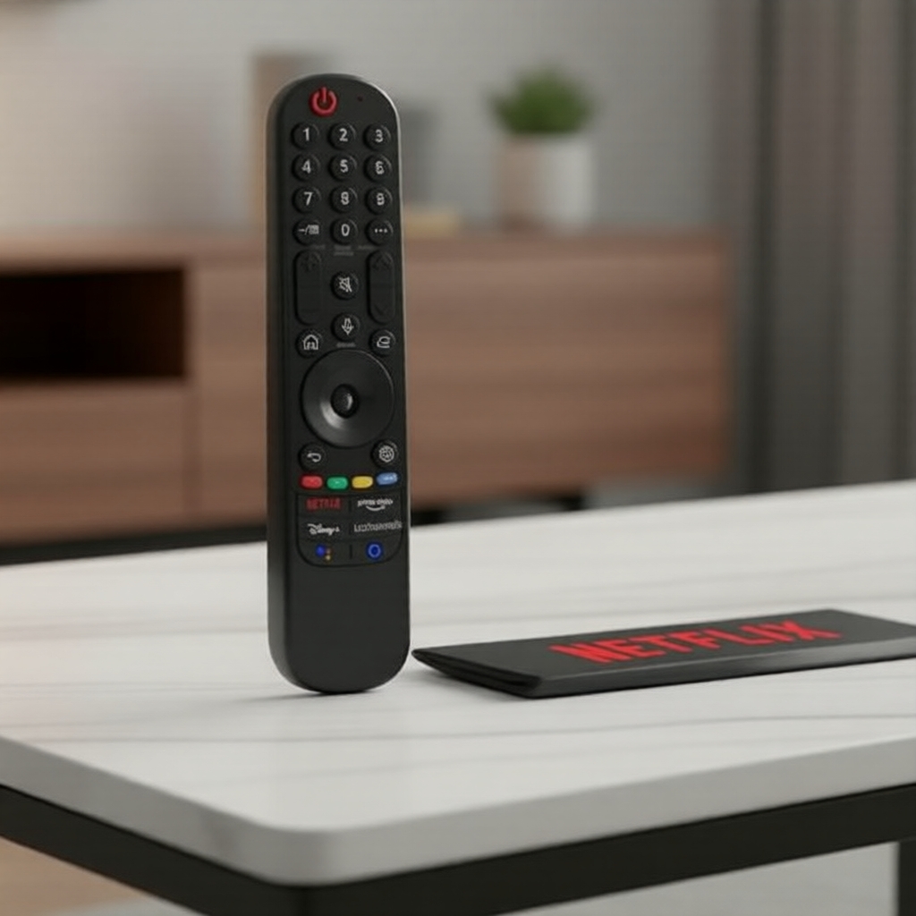 IR MR-21GA Controle Remoto para TVs Inteligentes L*G 2021-2023 com Netflix, Prime Video, Sling, Alexa (Sem