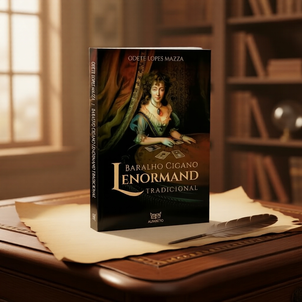 Baralho de 36 Cartas de Oráculo Lenormand | Adivinhação Cigana | Tamanho de Palma 10x6cm